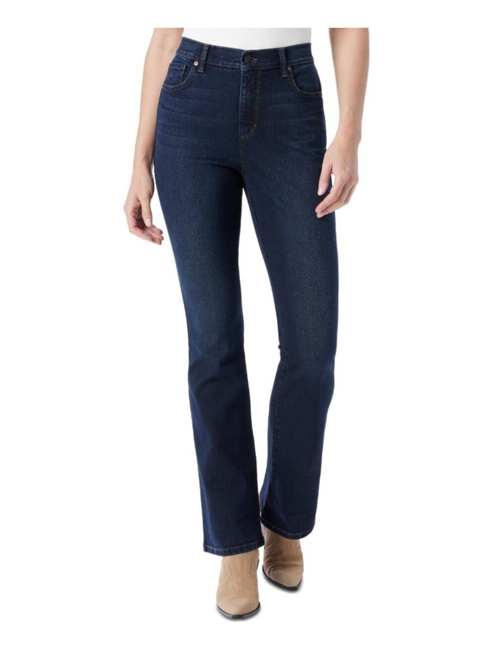 Gloria Vanderbilt Women's Amanda Original Bootcut Jeans Cotton Blend Size 12